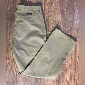Banana Republic Olive Green Cotton Casual Mens Pant 36x34